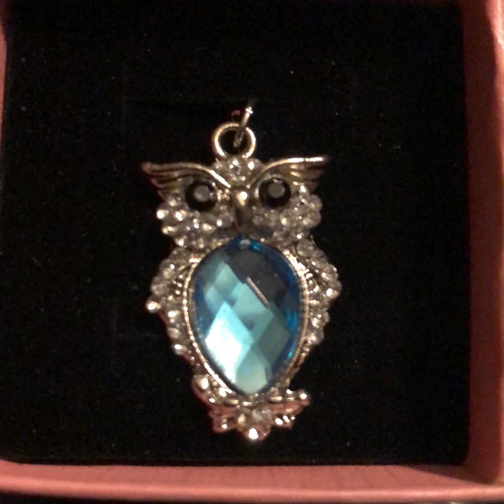 Owl pendant with necklace-alloy